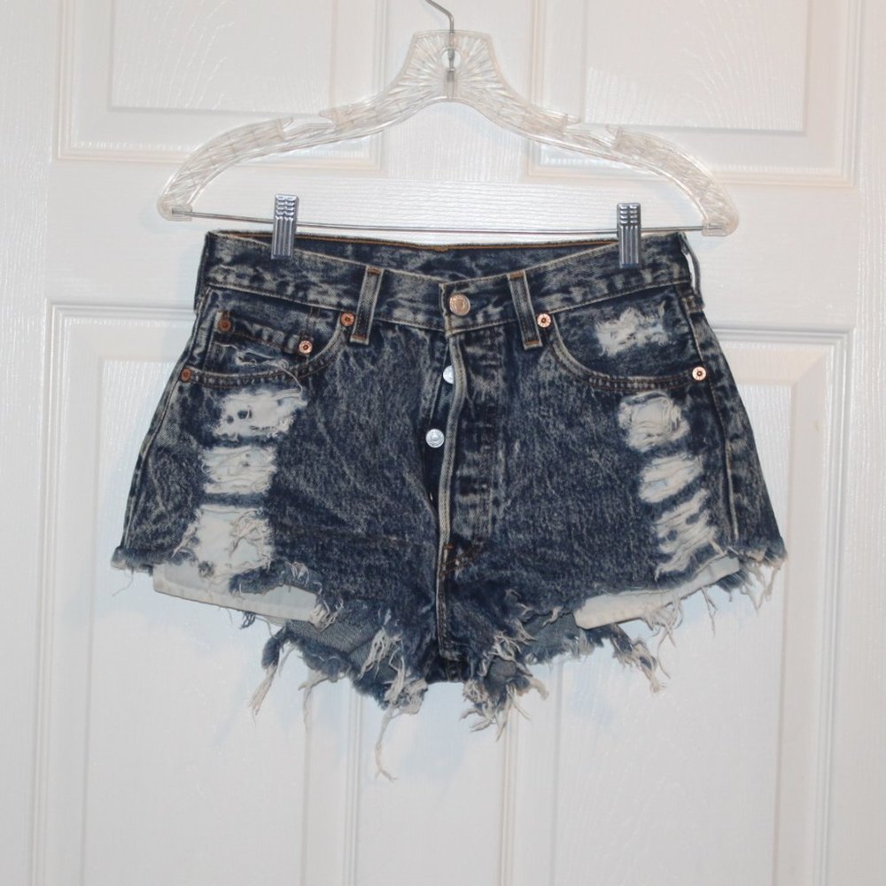 LEVI’S Vintage [Custom Distressed] Denim Shorts